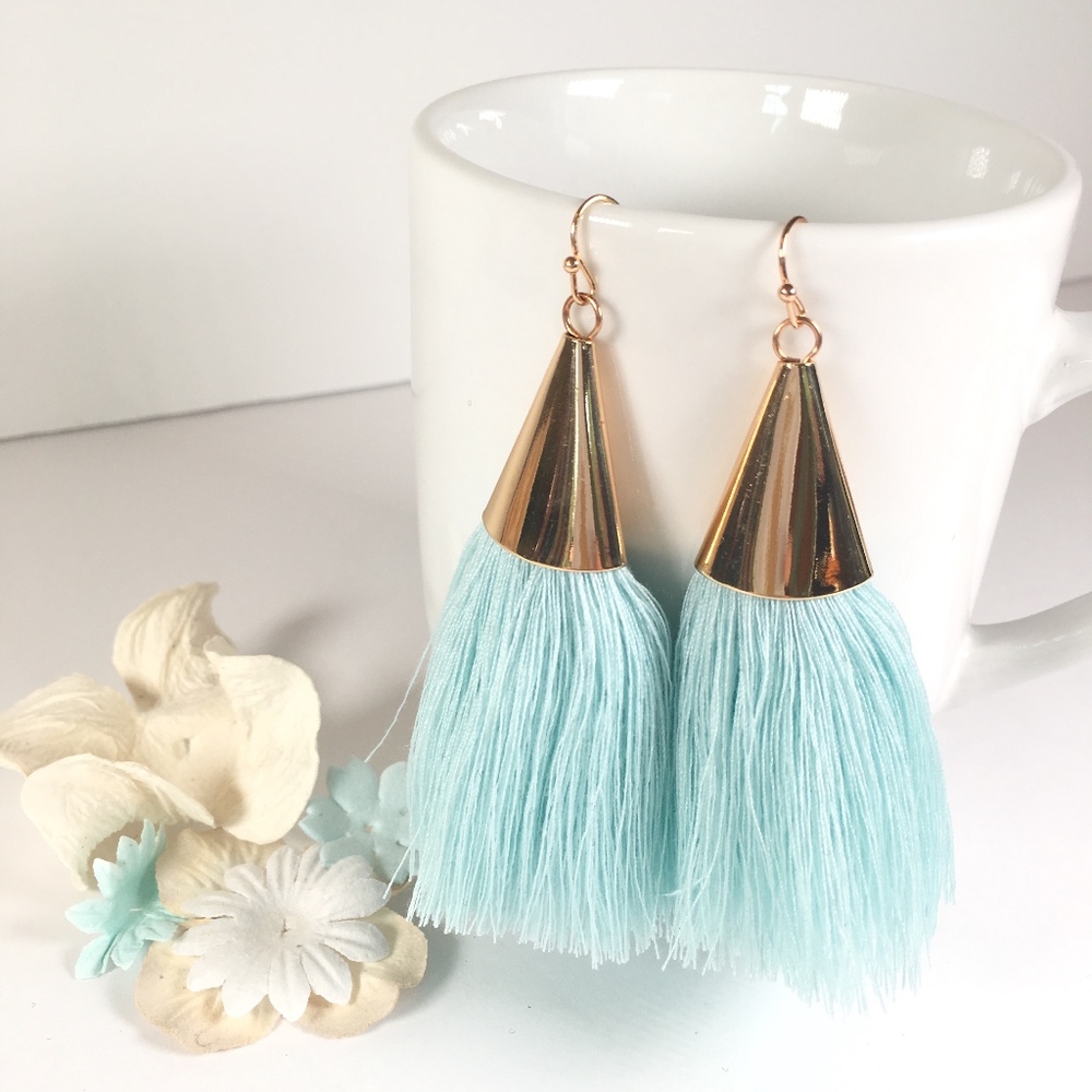 Boho Tassel Drop Dangle Earrings - Picture 9 of 9